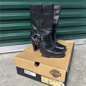 Harley Davidson Harness Heeled Boots